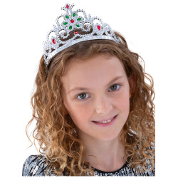 Strieborná korunka s kameňmi